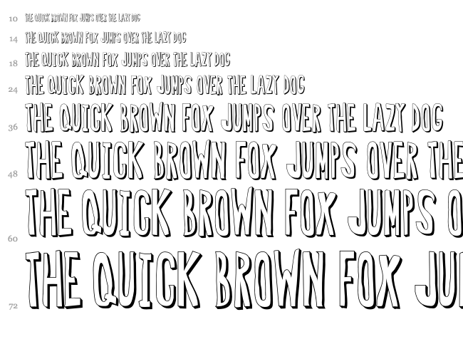 Regular Font font waterfall